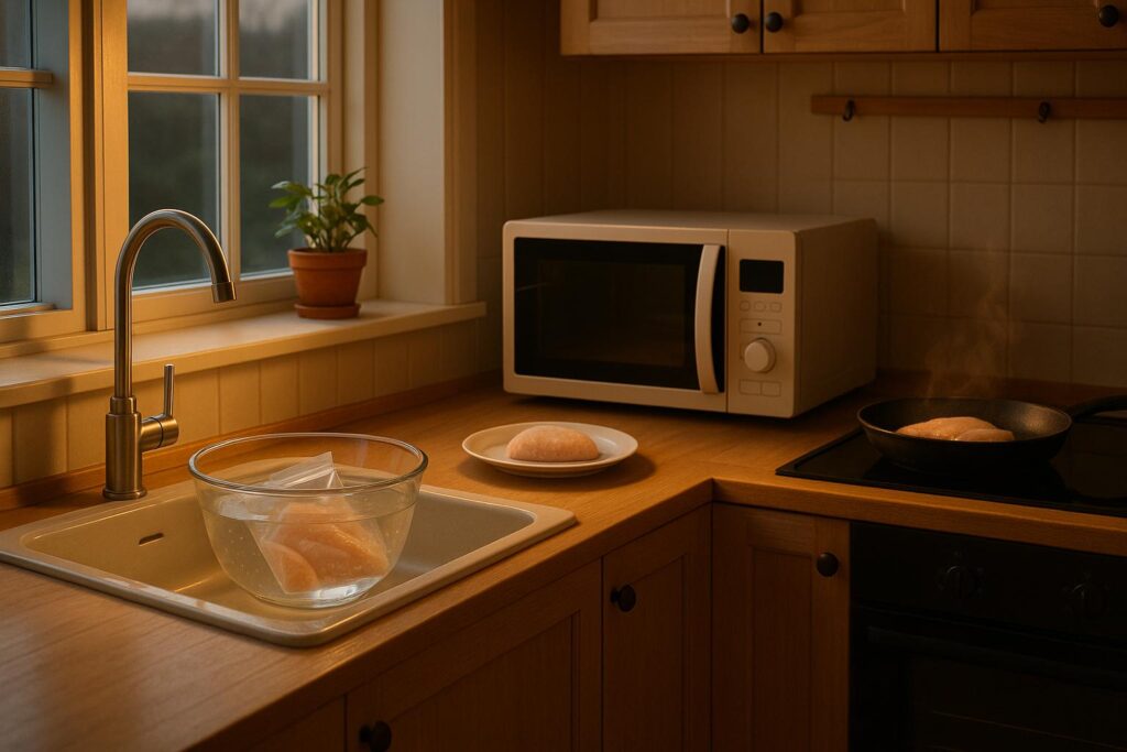 hvordan tine kylling fort